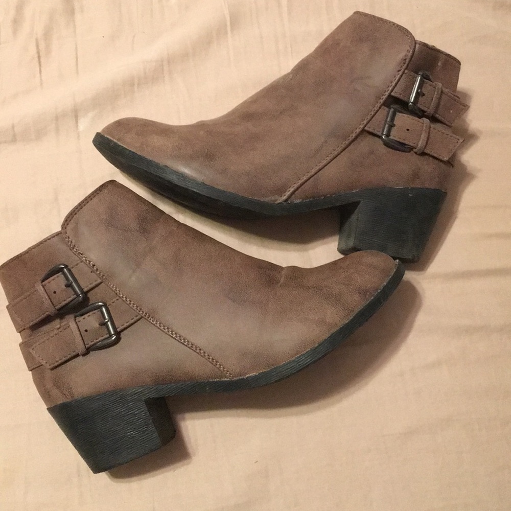 Brown booties